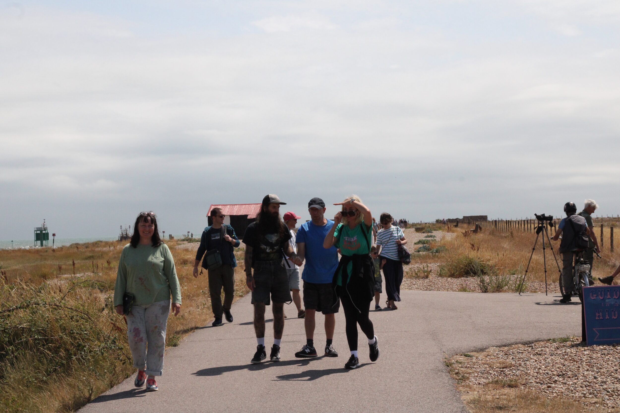 Project Art Works walk down the path at Rye Harbour
