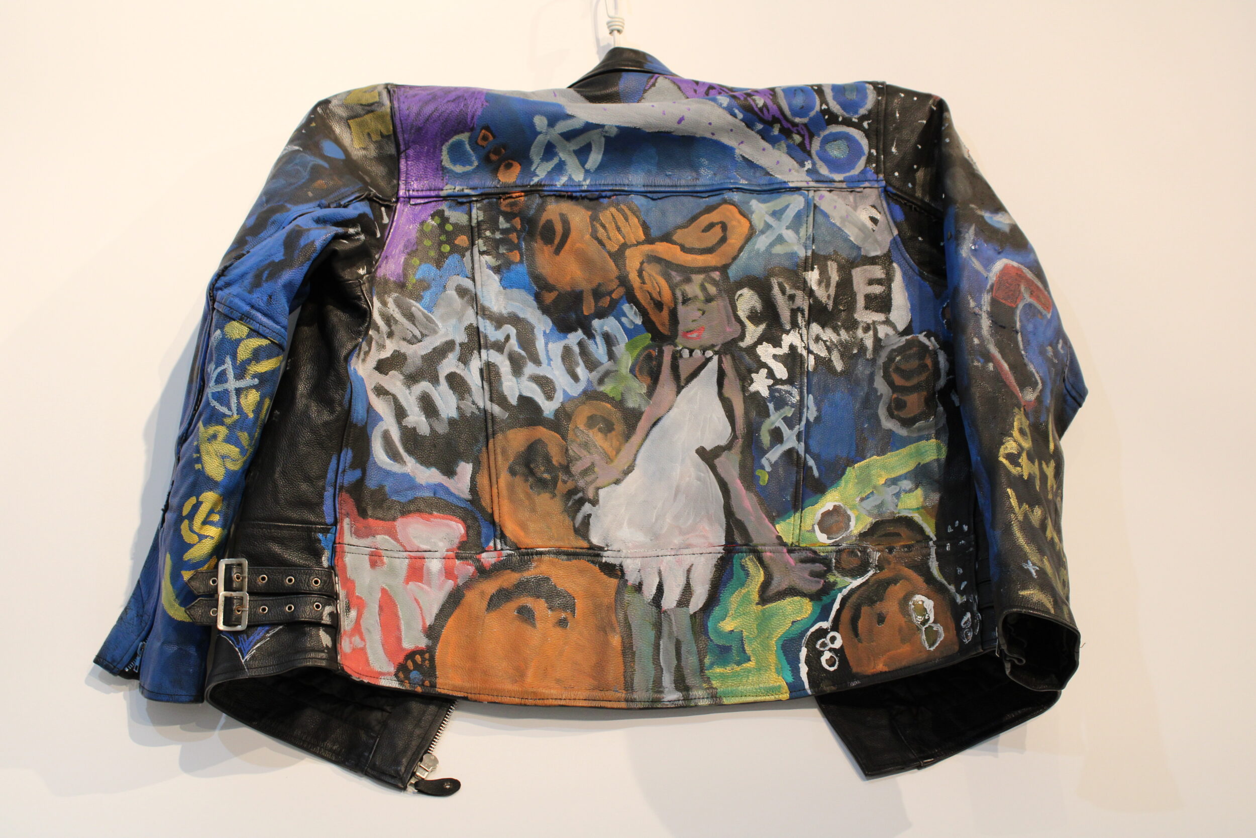 Lucy's customised leather jacket